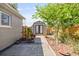 Backyard featuring a patio area, shed, landscaping, and a privacy fence at 744 53Rd N Ter, St Petersburg, FL 33703