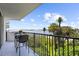Balcony with a waterfront view of the bay at 80 Rogers St # 2D, Clearwater, FL 33756