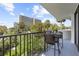 Balcony with a tropical view at 80 Rogers St # 2D, Clearwater, FL 33756
