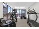 Community gym with state-of-the-art exercise equipment and water views at 80 Rogers St # 2D, Clearwater, FL 33756