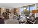 Spacious living room with outside balcony at 80 Rogers St # 2D, Clearwater, FL 33756