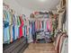 Walk-in closet with custom storage solutions, including shelving, drawers, and hanging rods at 11551 Brighton Knoll Loop, Riverview, FL 33579