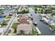 Gorgeous canal-front homes featuring boat docks and scenic waterfront views in a residential neighborhood at 13814 Lavender Ave, Hudson, FL 34667