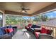 Covered patio featuring a view of the surrounding landscaping at 1391 Marinella Dr, Palm Harbor, FL 34683