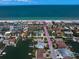 Scenic aerial view of the property's location and waterfront access at 202 Howard Dr, Belleair Beach, FL 33786