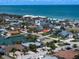A high aerial view of a coastal community near the Gulf of Mexico at 202 Howard Dr, Belleair Beach, FL 33786