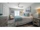 Bedroom with closet and an accent pillow on the bed at 202 Howard Dr, Belleair Beach, FL 33786