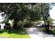 Charming single-story home with a well-manicured lawn and mature trees lining the driveway at 5468 26Th N Ave, St Petersburg, FL 33710