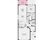 First floor plan showcasing open kitchen, dining, and living areas, as well as a primary suite and lanai at 719 Steel Dr, Apollo Beach, FL 33572