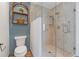 Modern bathroom with glass shower and stylish fixtures at 759 Lantana Ave, Clearwater Beach, FL 33767