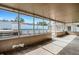 Enclosed patio area with views of the pool and backyard for outdoor enjoyment at 915 S Miller Rd, Valrico, FL 33594