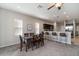 Open dining area with easy access to the kitchen featuring bar stool seating at 1218 Grantham Dr, Sarasota, FL 34234