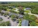 An aerial view showing townhouses with parking, green trees, and neighborhood streets at 12472 Country White Cir, Tampa, FL 33635