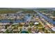 Waterfront homes with canal access, lush landscaping, and an incredible view of the surrounding waterways at 12829 3Rd Isle, Hudson, FL 34667