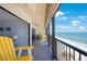 Expansive balcony offering panoramic ocean views and comfortable seating at 14950 Gulf Blvd # 902, Madeira Beach, FL 33708