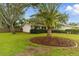 Well-maintained front yard with lawn, mature trees, and tasteful landscaping at 2272 Adam Ct, Palm Harbor, FL 34683