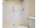 Walk-in shower bathroom with tile surround and new fixtures at 2465 Northside Dr # 605, Clearwater, FL 33761