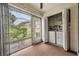 Practical utility room with a washer, dryer, and large window offering great views at 2465 Northside Dr # 605, Clearwater, FL 33761