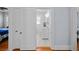 Charming bathroom featuring a vanity with marble top and a decorative lighting fixture at 2811 W Sitios St, Tampa, FL 33629