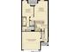 Detailed first-floor floor plan showing the layout of the home's kitchen, Primary suite, and two car garage at 28504 Tranquil Lake Cir, Wesley Chapel, FL 33543