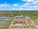 Scenic aerial view of a residential community near a waterway and lush landscapes at 3018 59Th S St # 405, Gulfport, FL 33707