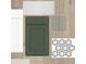 Sample of cabinet, countertop, and tile options at 31400 Pendleton Landing Cir, Wesley Chapel, FL 33545