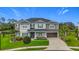 Charming two-story home featuring a manicured lawn, neatly trimmed bushes, and a well-kept exterior at 33668 Willow Point Ct, Wesley Chapel, FL 33545
