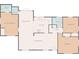 Detailed floor plan featuring a kitchen, living room, bedrooms, and bathrooms for convenient living at 4206 W Palmira Ave, Tampa, FL 33629