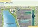 Community map showcasing the location of this lot near the sales center, lake and community amenities at 4547 Gardner St, Bradenton, FL 34210