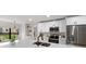 Bright kitchen area with stainless steel appliances, white cabinets, and a view to the backyard at 5303 Glen Harwell Rd, Plant City, FL 33566