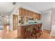 Well-designed kitchen with a breakfast bar overlooking the dining and living areas at 5633 99Th N Ter, Pinellas Park, FL 33782