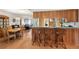 Well-designed kitchen with a breakfast bar overlooking the dining and living areas at 5633 99Th N Ter, Pinellas Park, FL 33782