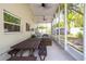 Outdoor patio with views of the well-maintained backyard at 615 6Th N Ave, Safety Harbor, FL 34695