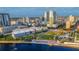 Breathtaking aerial view features the downtown area, parks, and riverfront at 777 N Ashley Dr # 2513, Tampa, FL 33602