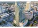 Picturesque aerial showcases the city with sleek buildings, roads, and green spaces at 777 N Ashley Dr # 2513, Tampa, FL 33602