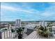 Balcony boasts a stunning view of the city skyline from a high rise condo at 777 N Ashley Dr # 2513, Tampa, FL 33602