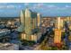 Magnificent view of modern high-rise condominium building boasting of its luxurious design and urban landscape at 777 N Ashley Dr # 2513, Tampa, FL 33602