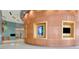 Modern lobby showcasing an art display, modern architectural design with wood accent walls at 777 N Ashley Dr # 2513, Tampa, FL 33602