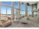 Large resident lounge featuring high ceilings, floor to ceiling windows and luxury furnishings at 777 N Ashley Dr # 2513, Tampa, FL 33602