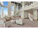 Large resident lounge featuring high ceilings, spiral staircase and luxury furnishings at 777 N Ashley Dr # 2513, Tampa, FL 33602