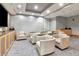 Theater room with comfortable seating and a large screen for entertainment at 777 N Ashley Dr # 2513, Tampa, FL 33602