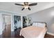 Comfortable bedroom with large closet at 8100 Dr Martin Luther King Jr N St # 202, St Petersburg, FL 33702
