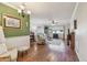 Inviting living room features hardwood floors, large windows, and stylish furnishings for comfortable living at 8447 Orleans N, Pinellas Park, FL 33781