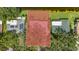 Property outline showing house and surrounding area near water at 8515 Macoma Ne Dr, St Petersburg, FL 33702