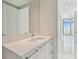 Bathroom showcasing a modern vanity with a sink and stylish fixtures at 100 1St N Ave # 2304, St Petersburg, FL 33701