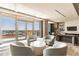 Chic living space with floor-to-ceiling windows offering stunning views of the ocean and city at 100 1St N Ave # 2304, St Petersburg, FL 33701