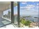 Stunning view from the balcony showcasing the marina and city skyline at 100 1St N Ave # 2304, St Petersburg, FL 33701