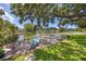 Relaxing dock with a kayak and seating provides a perfect spot for lakeside enjoyment at 10730 52Nd N Ave, St Petersburg, FL 33708
