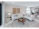 Bright living room featuring comfortable furniture, modern decor, large windows, and lots of natural light at 14317 Eagle Branch Dr, Nokomis, FL 34275