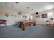 Game room with a pool table, pinball machine, and recessed lighting at 18434 Eastwyck Dr, Tampa, FL 33647
